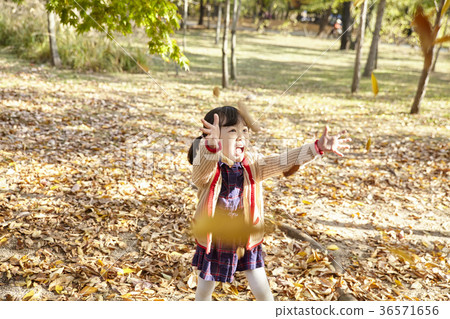 女孩，兒童，公園 36571656