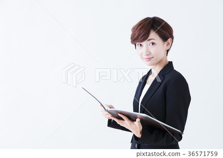 Woman business white background business woman 36571759