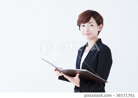 Woman business white background business woman 36571761