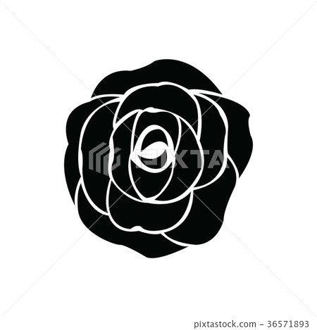 插圖素材: black silhouette of rose 查看全部