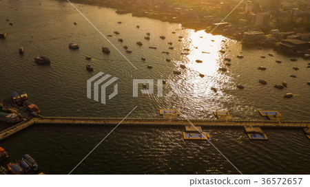 Aerial view of  Tour port in Pattaya , Thailand 36572657