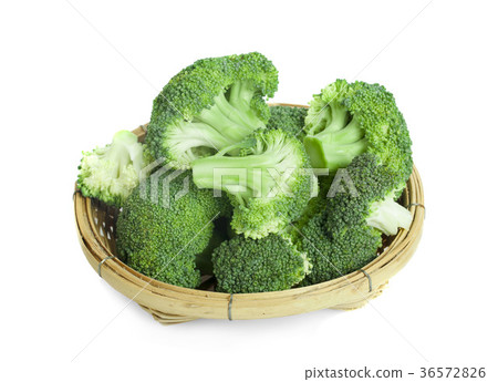 Broccoli on white background 36572826
