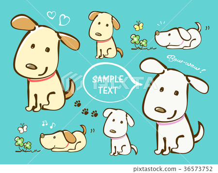 Dog cute illustration 36573752