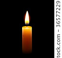 Yellow candle 36577229