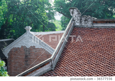 The architecture and decoration on the roof The architecture and decoration on the roof 36577556