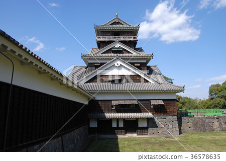 The remains of Kumamoto Castle 36578635