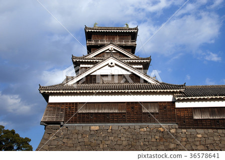 The remains of Kumamoto Castle 36578641