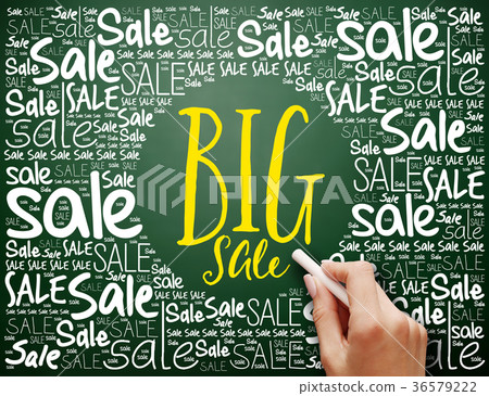 BIG SALE word cloud collage BIG SALE word cloud collage 36579222
