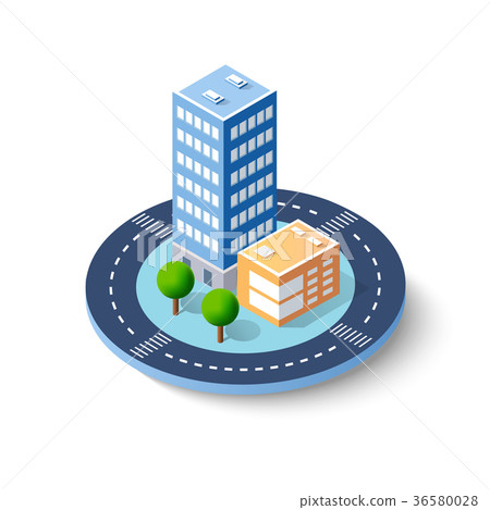 Colorful 3D isometric 36580028