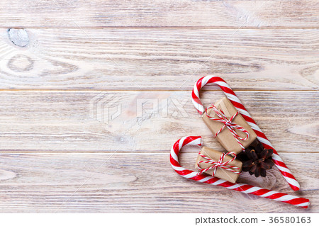 candy canes and christmas gift candy canes and christmas gift 36580163