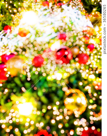 blur background light Christmas tree night, blur 36580265