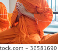 Buddhist Monk Praying 36581690