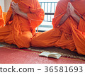 Buddhist Monk Praying 36581693