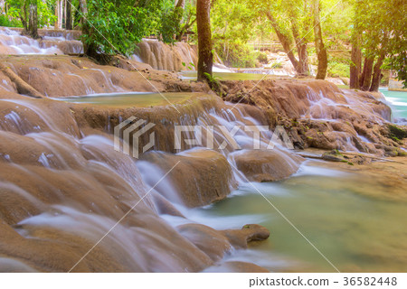 Tad Sae Waterfalls at Luang prabang, Laos. Tad Sae Waterfalls at Luang prabang, Laos. 36582448