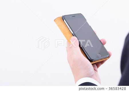 Maho hand male employee Business man Business image Investment side work 36583428