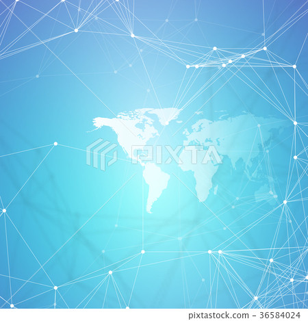 Abstract futuristic background with connecting Abstract futuristic background with connecting 36584024