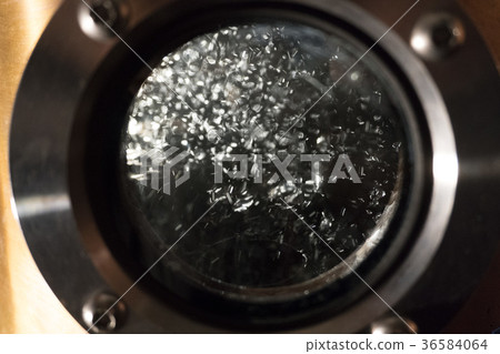 Copper still alembic inside distillery 36584064