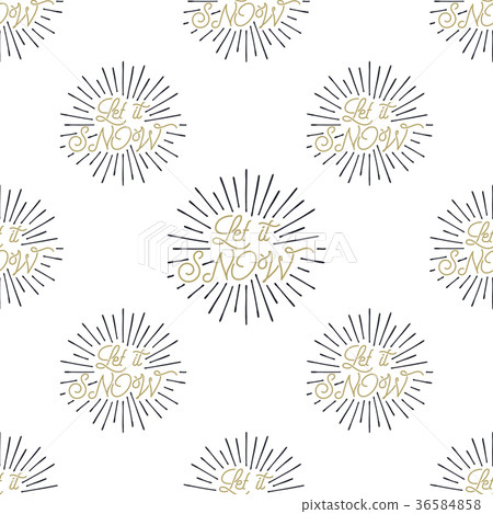 Let it snow lettering quotes pattern. Christmas Let it snow lettering quotes pattern. Christmas 36584858