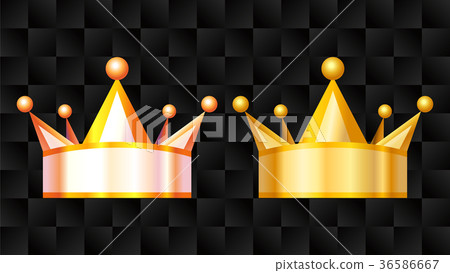 Ranking crown icon illustration black background Ranking crown icon illustration black background 36586667