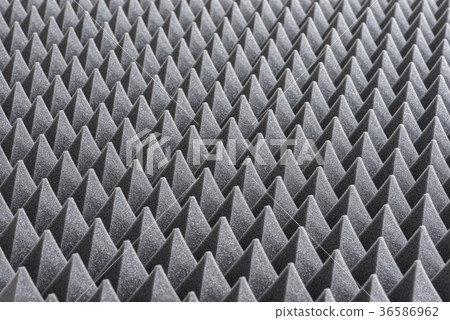 Detail of Acoustic Foam in Recording Studio Detail of Acoustic Foam in Recording Studio 36586962
