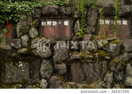 Oyama的風景石紀念碑接近神奈川縣 Oyama的風景石紀念碑接近神奈川縣 36587209