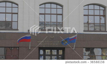 The building of the Ministry Transport of Russian  36588138