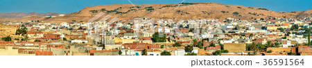 Panorama of Tataouine, a city in southern Tunisia 36591564