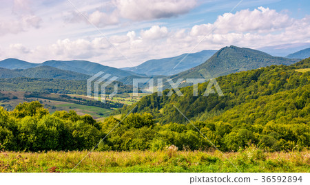 rural countryside in mountainous area rural countryside in mountainous area 36592894