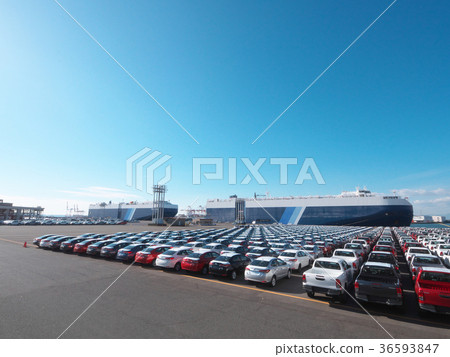 Export Cars and Car Carriers-Nagoya Port (Aichi Prefecture) 36593847