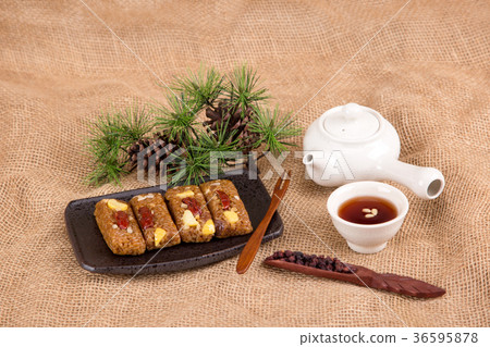 Isolated shot in studio - the Korean traditional colorful refreshments. 087 Isolated shot in studio - the Korean traditional colorful refreshments. 087 36595878
