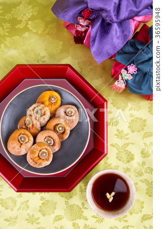Isolated shot in studio - the Korean traditional colorful refreshments. 133 Isolated shot in studio - the Korean traditional colorful refreshments. 133 36595948