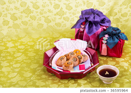Isolated shot in studio - the Korean traditional colorful refreshments. 127 Isolated shot in studio - the Korean traditional colorful refreshments. 127 36595964