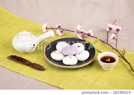 Isolated shot in studio - the Korean traditional colorful refreshments. 159 Isolated shot in studio - the Korean traditional colorful refreshments. 159 36596024