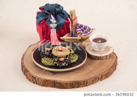 Isolated shot in studio - the Korean traditional colorful refreshments. 168 Isolated shot in studio - the Korean traditional colorful refreshments. 168 36596032