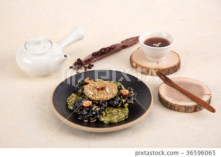 Isolated shot in studio - the Korean traditional colorful refreshments. 183 Isolated shot in studio - the Korean traditional colorful refreshments. 183 36596065