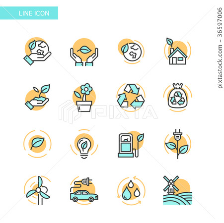 Line Icon set- business, financial, map etc. 005 Line Icon set- business, financial, map etc. 005 36597006