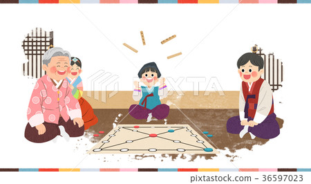 in Chuseok, spending time with your family. 004 in Chuseok, spending time with your family. 004 36597023