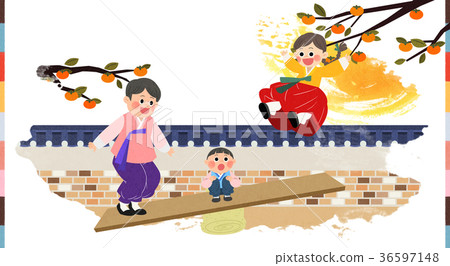 in Chuseok, spending time with your family. 005 in Chuseok, spending time with your family. 005 36597148