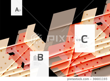 Color triangles background design 36601193