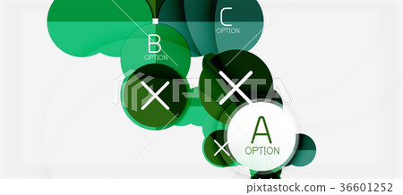 Paper geometric circle banner template 36601252