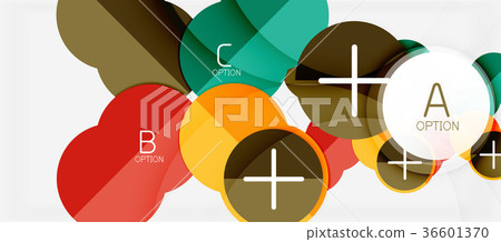 Paper geometric circle banner template Paper geometric circle banner template 36601370