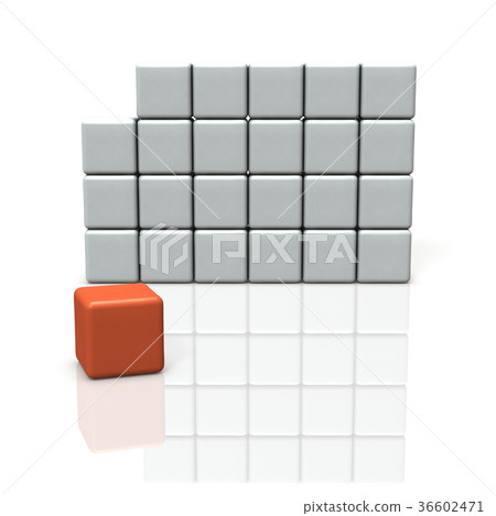 Abstract 3DCG illustrations representing abandonment 36602471