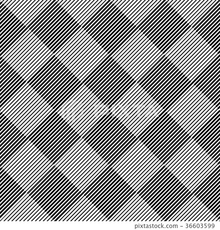 Black and white geometric seamless pattern. 36603599