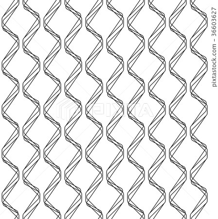 Black and white geometric seamless pattern. 36603627
