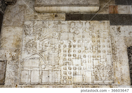 Cremona gothic dome bas relief 36603647