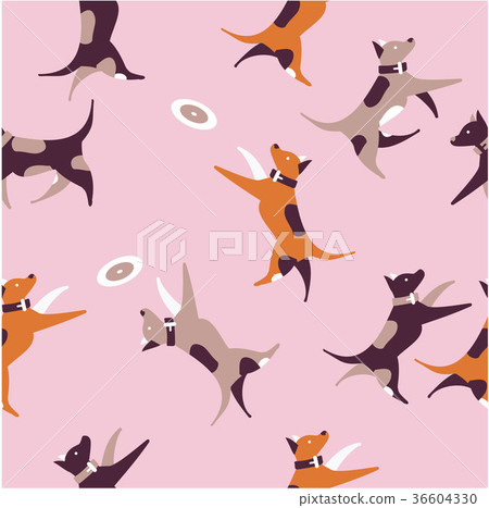 dog seamless pattern 36604330