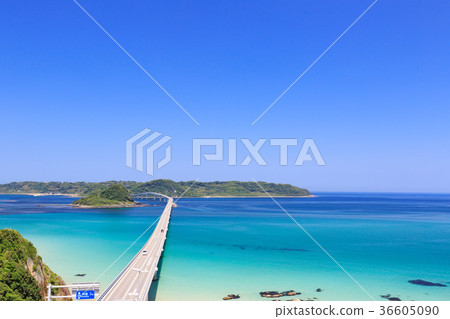 Tsunoshima Ohashi-翡翠綠海上的橋 - 山口縣的一個風景區 - Tsunoshima Ohashi-翡翠綠海上的橋 - 山口縣的一個風景區 - 36605090