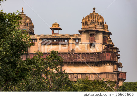 Orchha Palace, Madhya Pradesh India. Orchha Palace, Madhya Pradesh India. 36605606