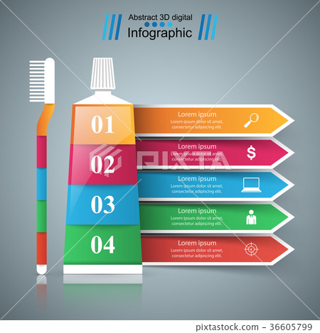 Tooth paste icon. Business Infographics. Tooth Tooth paste icon. Business Infographics. Tooth 36605799