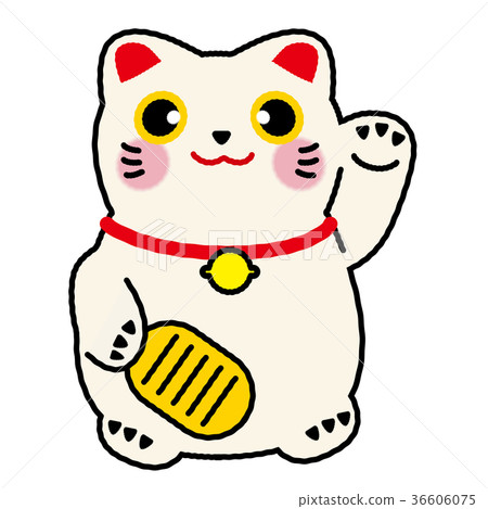 Lucky cat illustration Lucky cat | Material for New Year's cards Lucky cat illustration Lucky cat | Material for New Year's cards 36606075